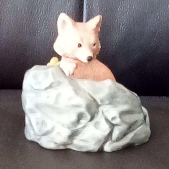 Franklin Mint 1984 Woodland Surprises Fox Handpainted Porcelain Figuire - Picture 16 of 16